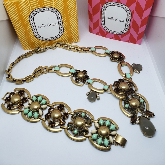 Stella & Dot Livvy Necklace and Becca Bracelet - Picture 1 of 2